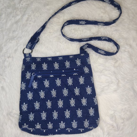 Vera Bradley Handbags - Vera Bradley Blue Boho Turtle Quilted Crossbody